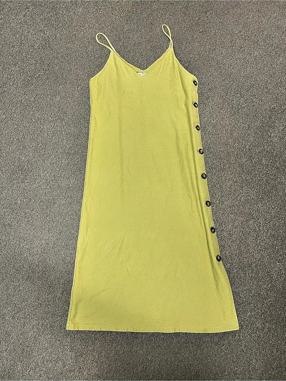 Urban Outfitters Midi Button-Detail Dress in Green Size Medium